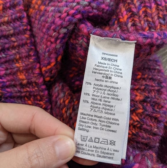 Madewell Women Multicolored Zip Turtleneck Sweater - Picture 15 of 15